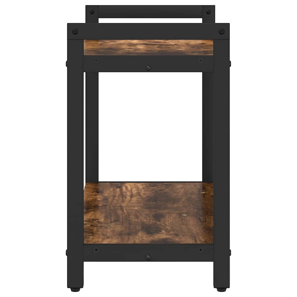 Bücherregal Räuchereiche 60 x 30 x 48,5 cm Holzwerkstoff