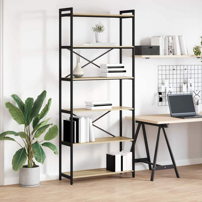 Bücherregal Sonoma-Eiche 80 x 30 x 188 cm Holzwerkstoff