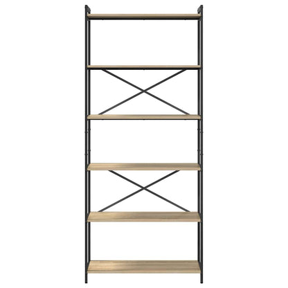 Bücherregal Sonoma-Eiche 80 x 30 x 188 cm Holzwerkstoff