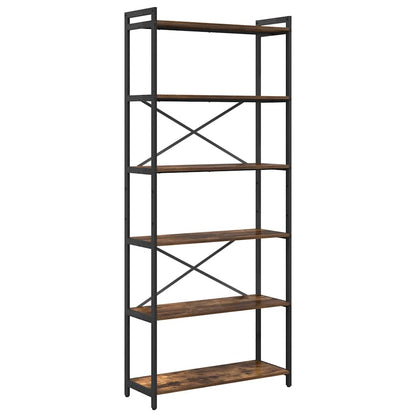 Bücherregal Räuchereiche 80 x 30 x 188 cm Holzwerkstoff