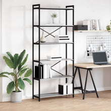 Bücherregal Grau Sonoma 80 x 30 x 188 cm Holzwerkstoff