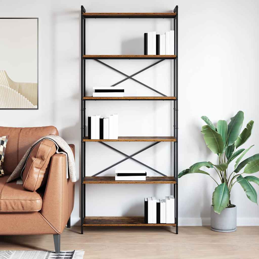 Bücherregal Altholz 80 x 30 x 188 cm Holzwerkstoff
