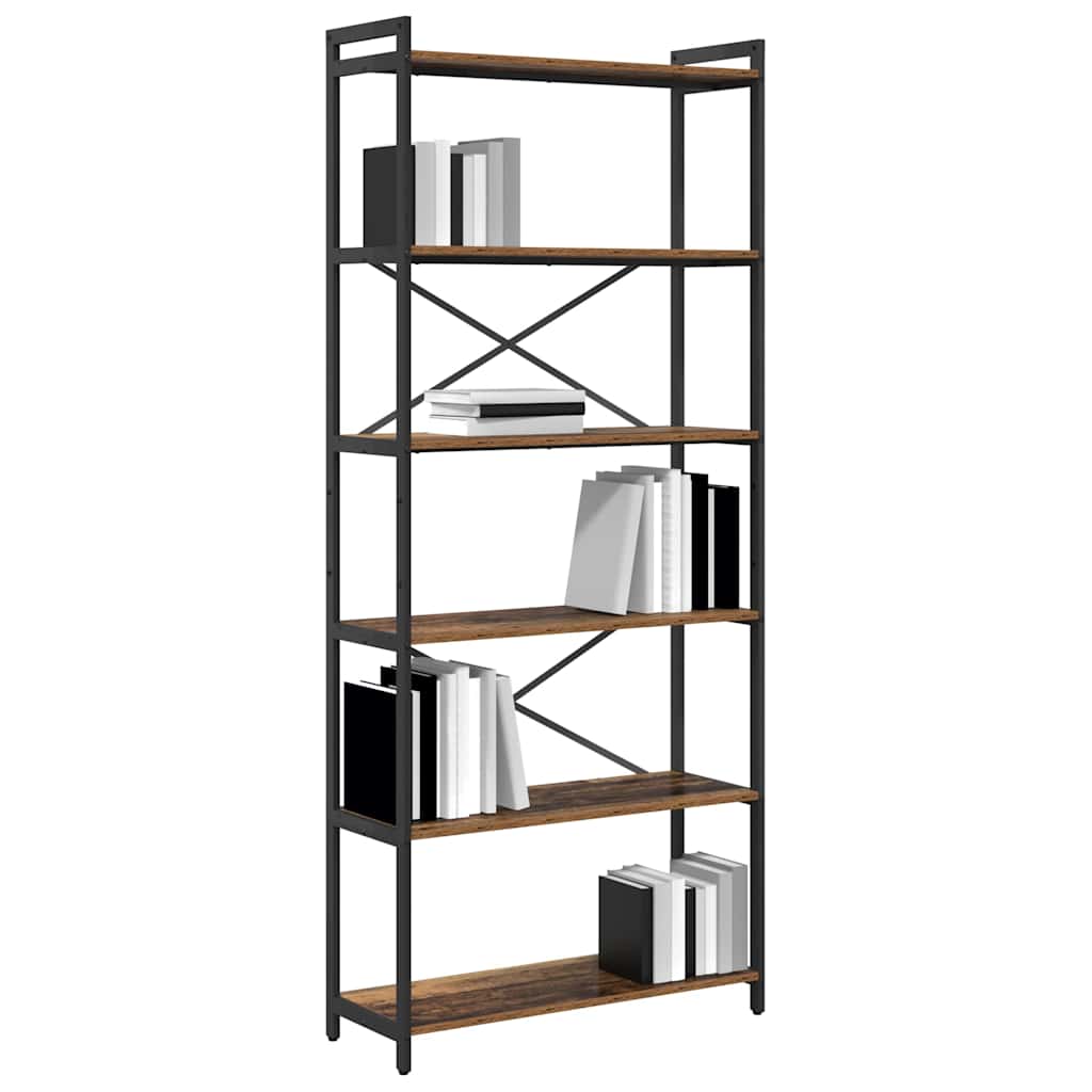 Bücherregal Altholz 80 x 30 x 188 cm Holzwerkstoff