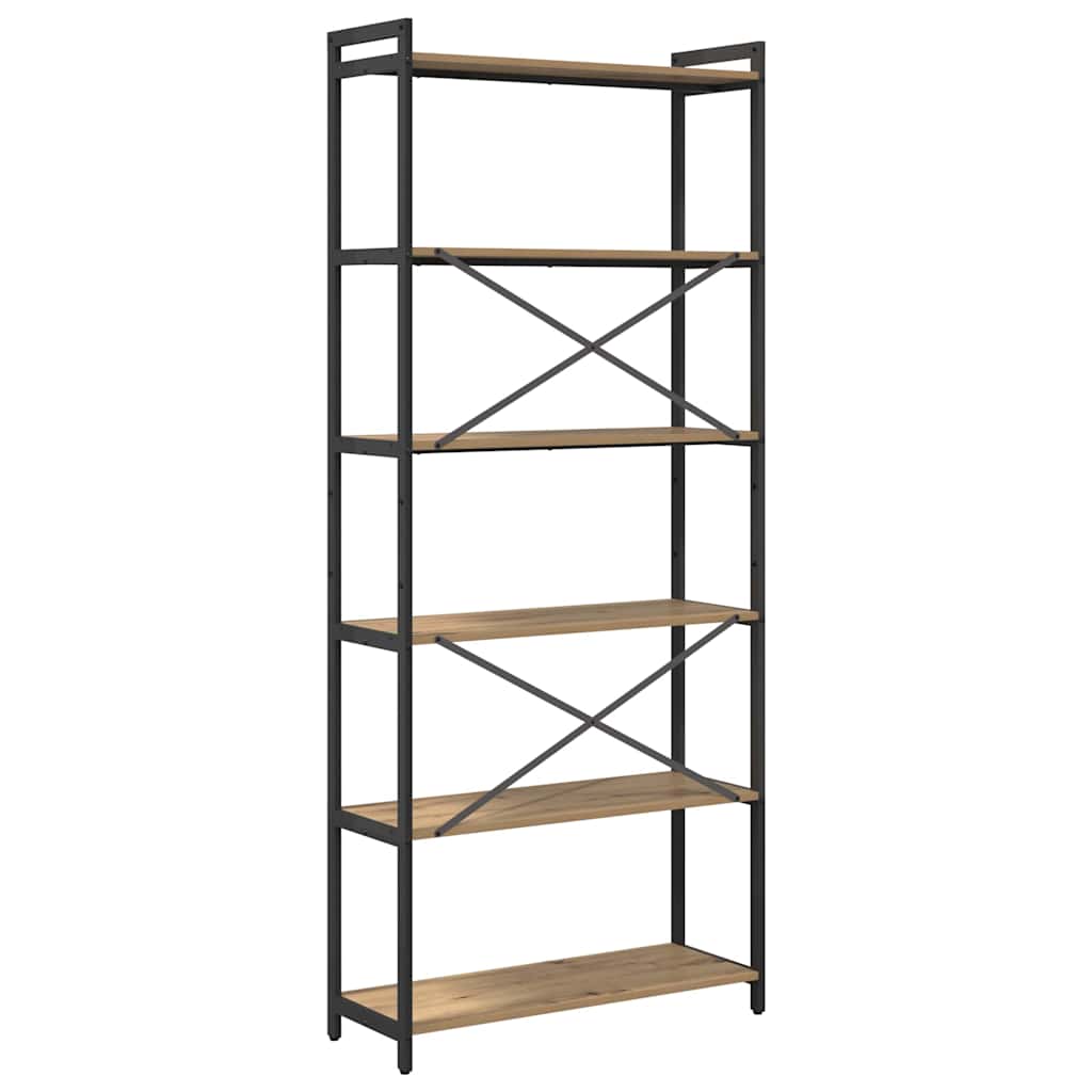 Bücherregal Artisan-Eiche 80 x 30 x 188 cm Holzwerkstoff