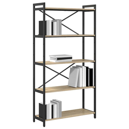 Bücherregal Sonoma-Eiche 80 x 30 x 153 cm Holzwerkstoff