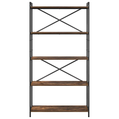 Bücherregal Räuchereiche 80 x 30 x 153 cm Holzwerkstoff