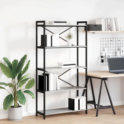 Bücherregal Grau Sonoma 80 x 30 x 153 cm Holzwerkstoff