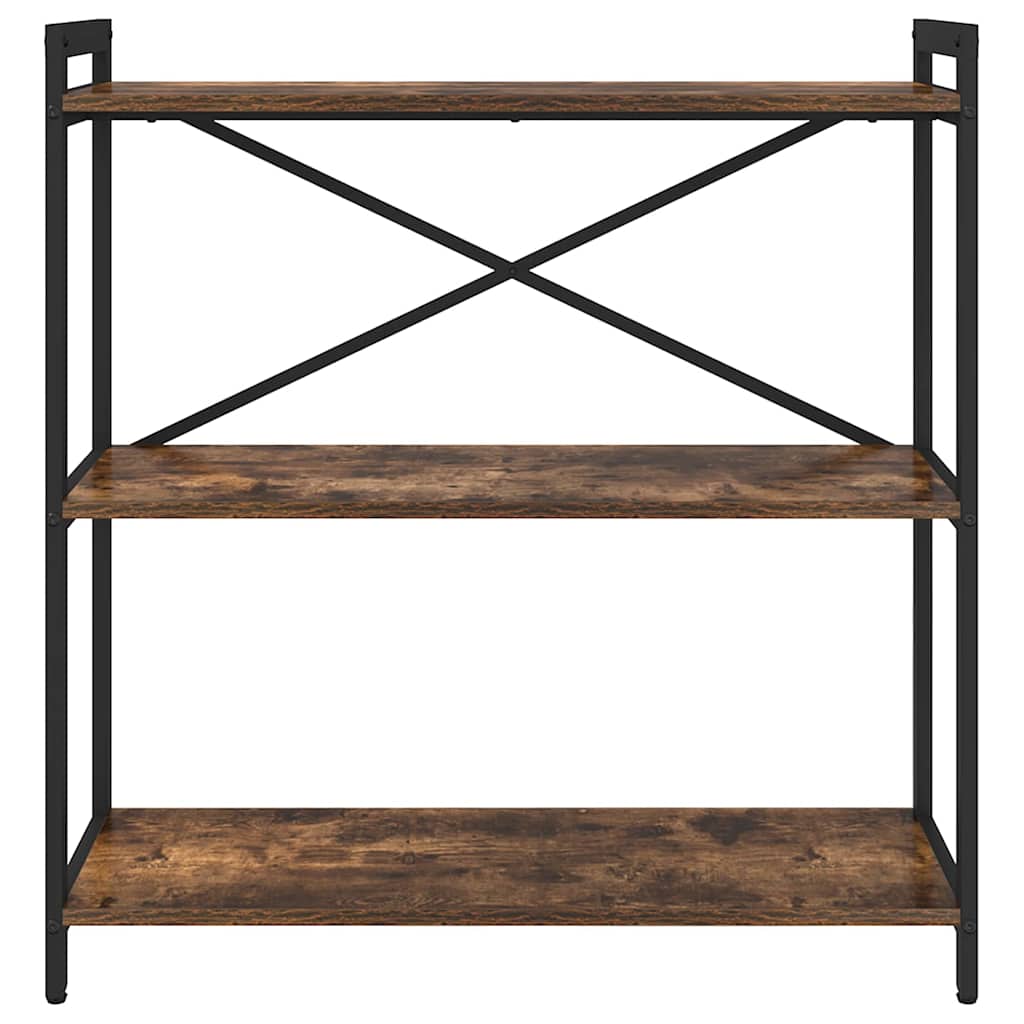 Bücherregal Räuchereiche 80 x 30 x 83 cm Holzwerkstoff