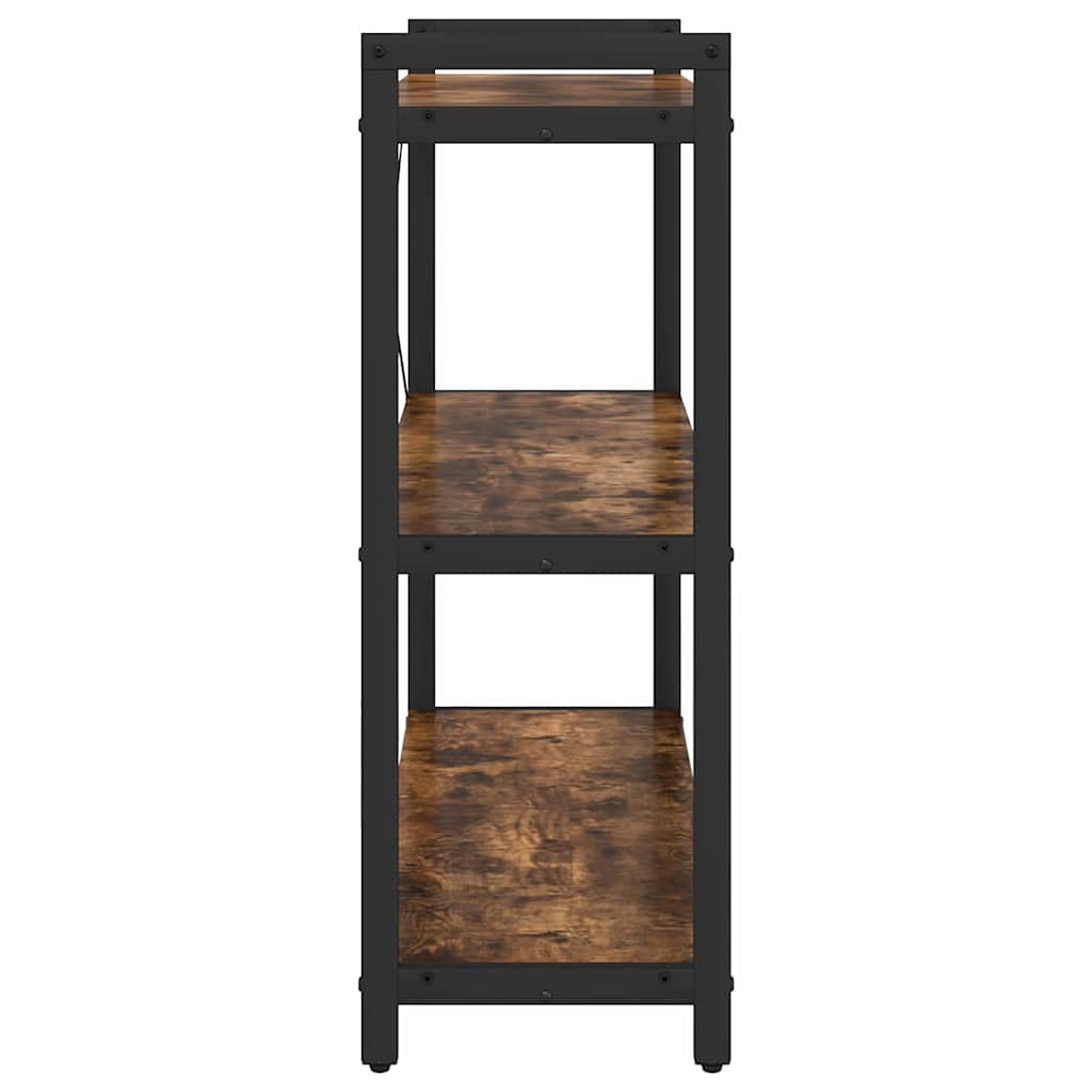 Bücherregal Räuchereiche 80 x 30 x 83 cm Holzwerkstoff