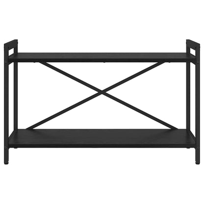 Bücherregal Schwarz Eichen-Optik 80 x 30 x 48,5 cm