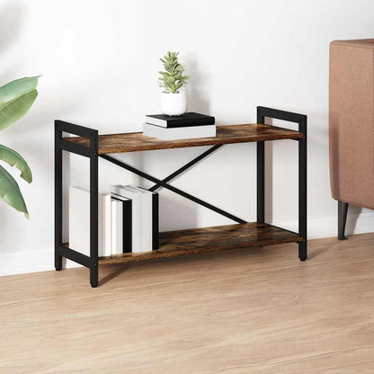 Bücherregal Räuchereiche 80 x 30 x 48,5 cm Holzwerkstoff