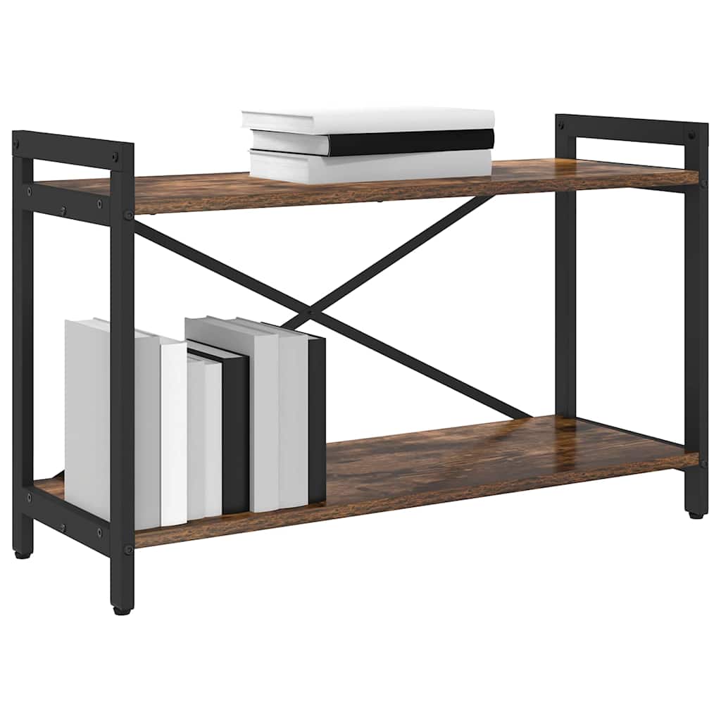 Bücherregal Räuchereiche 80 x 30 x 48,5 cm Holzwerkstoff