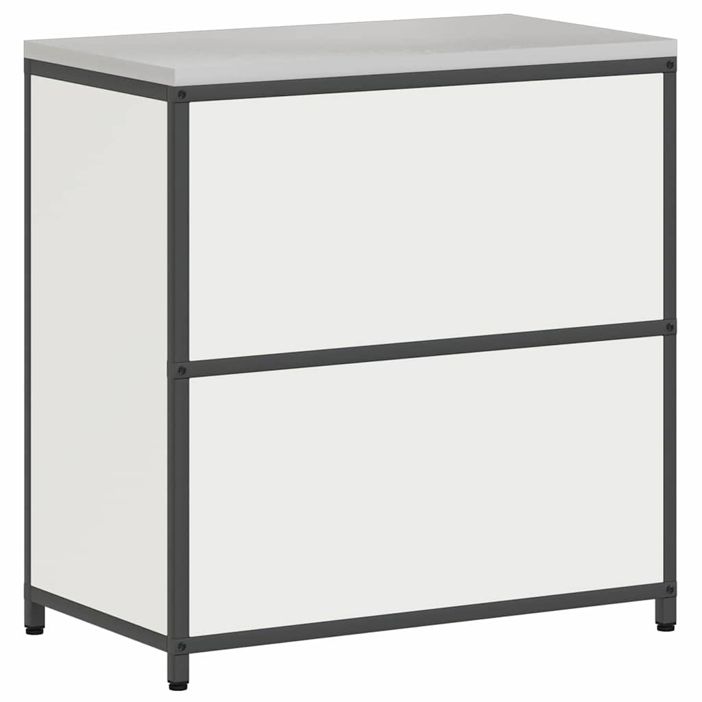 Küchenlagerregal mit Regal mit Speicher mit Tür Weiß Stahl