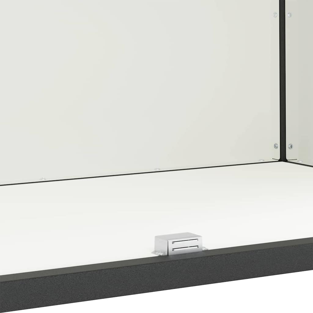 Küchenlagerregal mit Regal mit Speicher mit Tür Weiß Stahl