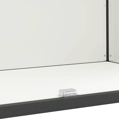 Küchenlagerregal mit Regal mit Speicher mit Tür Weiß Stahl