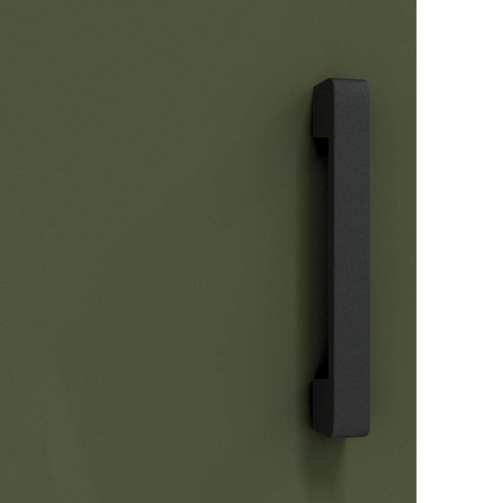 Küchenlagerregal mit Regal mit Speicher mit Tür Olivgrün Stahl