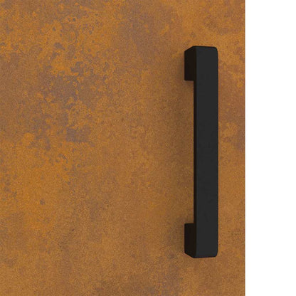 Küchenlagerregal mit Schubladen mit Tür Rostig Wetterfeststahl