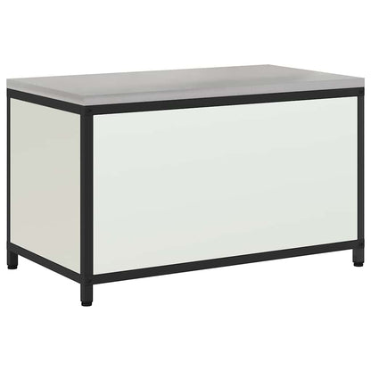 Küchenlagerregal mit Schubladen mit Regal mit Tür Weiß Stahl