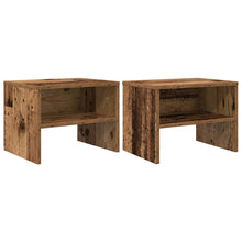 Nachttisch 2 pcs Altholz 40 x 40 x 30 cm Holzwerkstoff