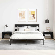 Nachttisch Schwarz Eichen-Optik 40 x 40 x 30 cm Holzwerkstoff