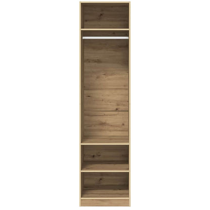 Kleiderschrank mit Regal Artisan-Eiche Holzwerkstoff