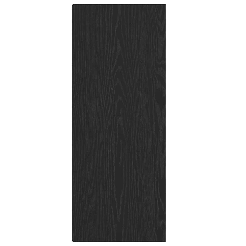 Bücherregal Schwarz Eichen-Optik 40 x 30 x 77 cm Holzwerkstoff