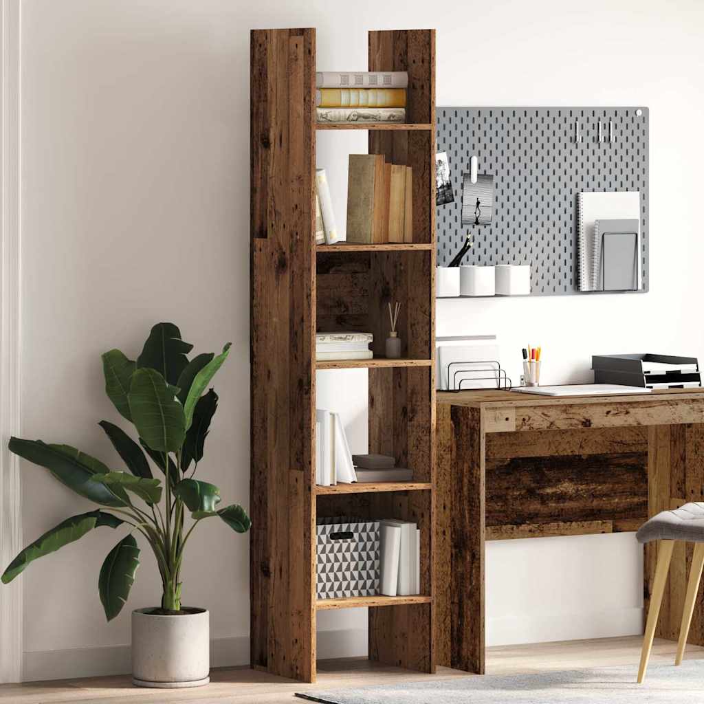 Bücherregal Altholz 40 x 35 x 180 cm Holzwerkstoff