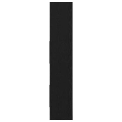 Bücherregal Schwarz Eichen-Optik 40 x 35 x 180 cm Holzwerkstoff