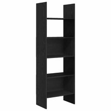 Bücherregal Schwarz Eichen-Optik 60 x 35 x 180 cm Holzwerkstoff