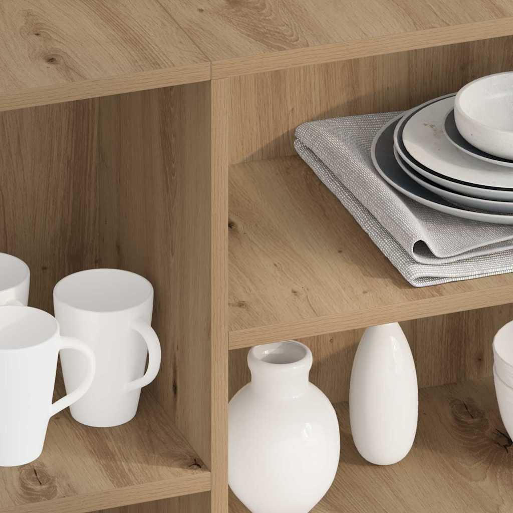 Sideboard Artisan-Eiche 120 x 30 x 75 cm Holzwerkstoff