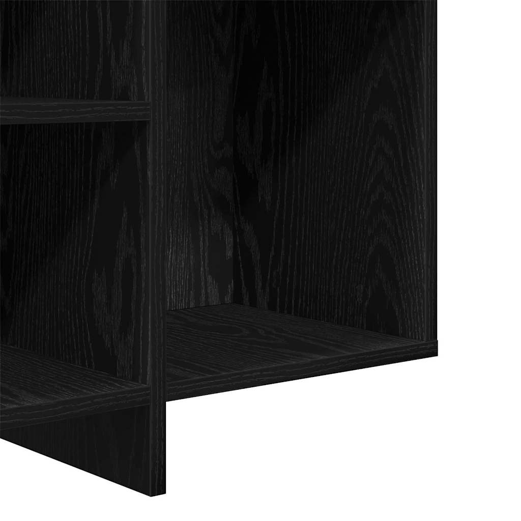 Sideboard Schwarz Eichen-Optik 120 x 30 x 75 cm Holzwerkstoff