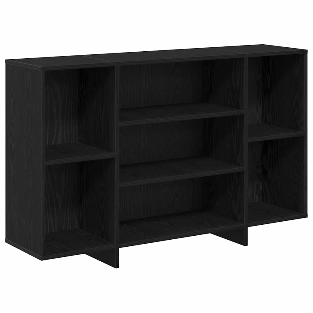 Sideboard Schwarz Eichen-Optik 120 x 30 x 75 cm Holzwerkstoff