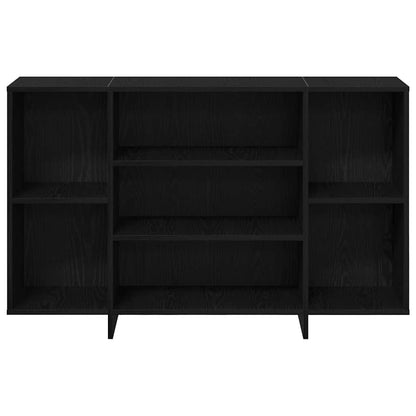 Sideboard Schwarz Eichen-Optik 120 x 30 x 75 cm Holzwerkstoff