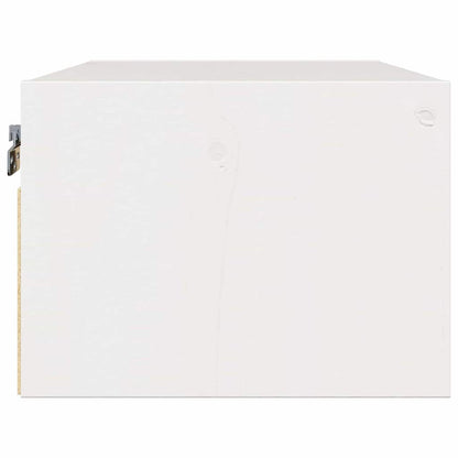 Nachttisch Weiß 50 x 32,5 x 24 cm Massivholz Kiefer