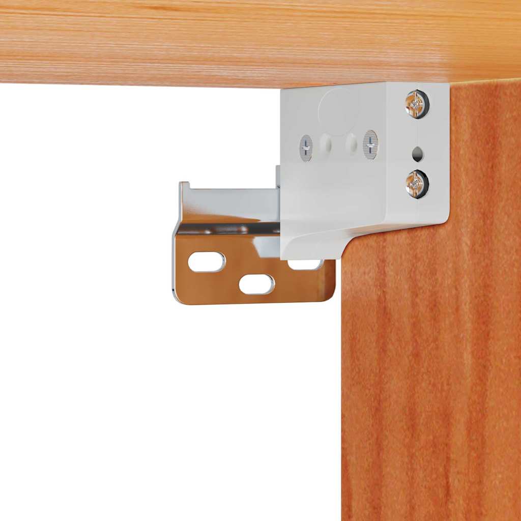 Nachttisch 2 pcs Wachsbraun 50 x 32,5 x 24 cm Massivholz Kiefer