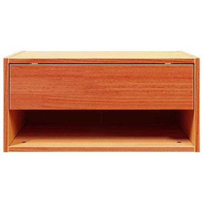 Nachttisch 2 pcs Wachsbraun 50 x 32,5 x 24 cm Massivholz Kiefer