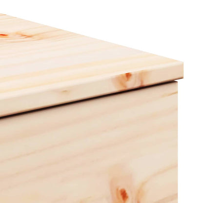 Nachttisch 2 pcs Braun 37 x 35 x 18,5 cm Massivholz Kiefer