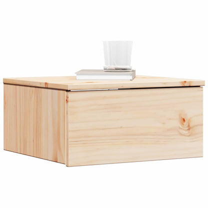 Nachttisch 2 pcs Braun 37 x 35 x 18,5 cm Massivholz Kiefer