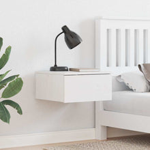 Nachttisch Weiß 37 x 35 x 18,5 cm Massivholz Kiefer