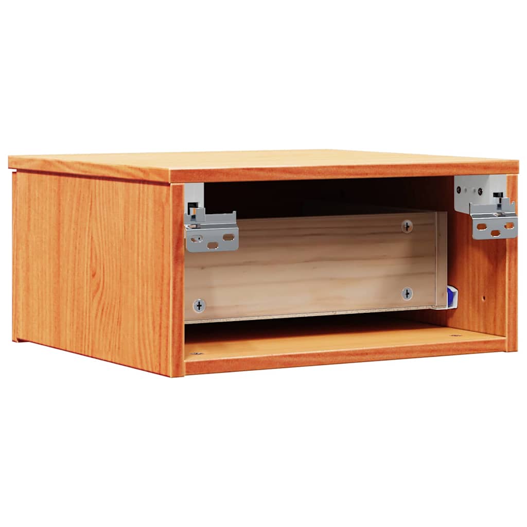 Nachttisch Wachsbraun 37 x 35 x 18,5 cm Massivholz Kiefer