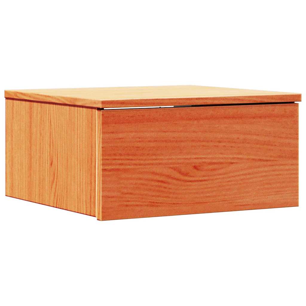 Nachttisch 2 pcs Wachsbraun 37 x 35 x 18,5 cm Massivholz Kiefer