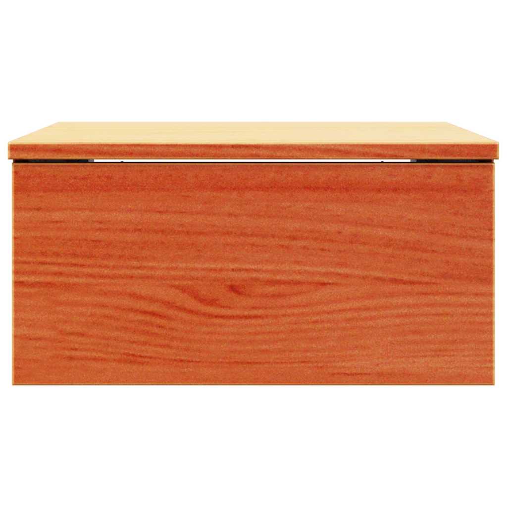 Nachttisch 2 pcs Wachsbraun 37 x 35 x 18,5 cm Massivholz Kiefer