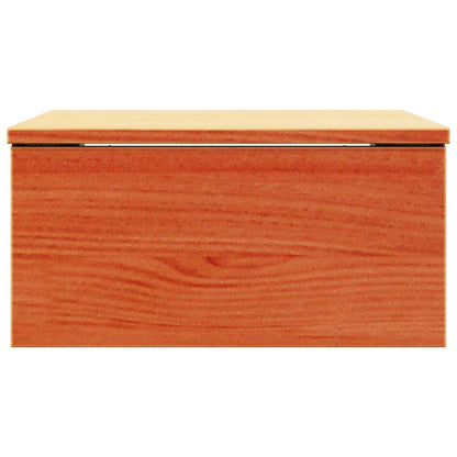 Nachttisch 2 pcs Wachsbraun 37 x 35 x 18,5 cm Massivholz Kiefer