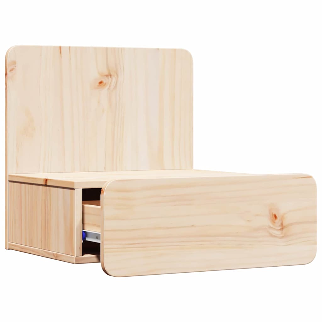 Nachttisch 2 pcs Braun 44 x 32,5 x 40 cm Massivholz Kiefer