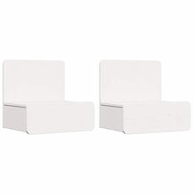 Nachttisch 2 pcs Weiß 44 x 32,5 x 40 cm Massivholz Kiefer