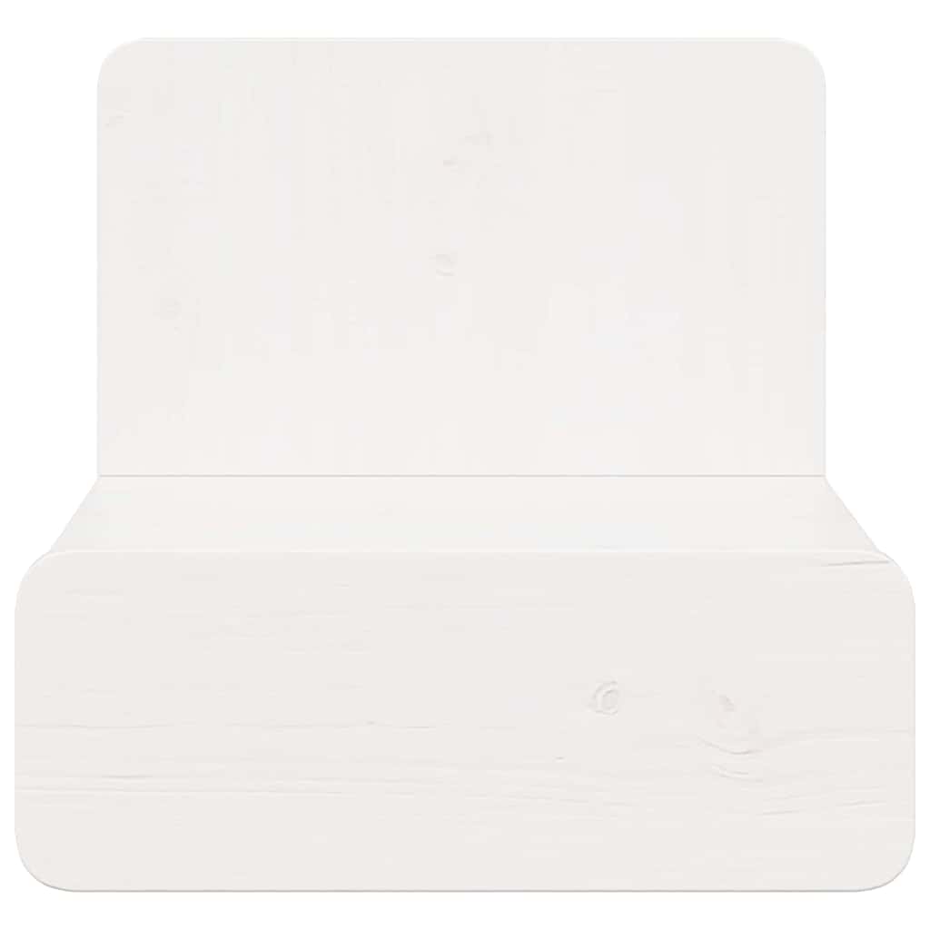 Nachttisch 2 pcs Weiß 44 x 32,5 x 40 cm Massivholz Kiefer