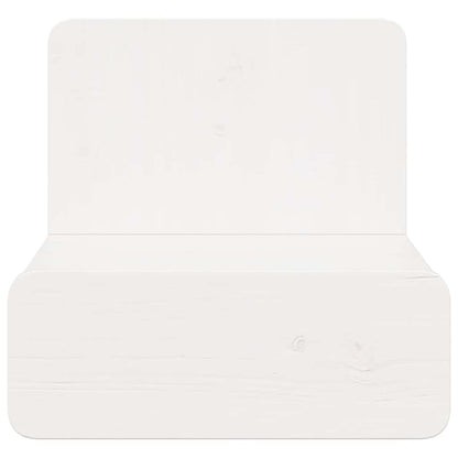 Nachttisch 2 pcs Weiß 44 x 32,5 x 40 cm Massivholz Kiefer