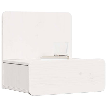 Nachttisch 2 pcs Weiß 44 x 32,5 x 40 cm Massivholz Kiefer