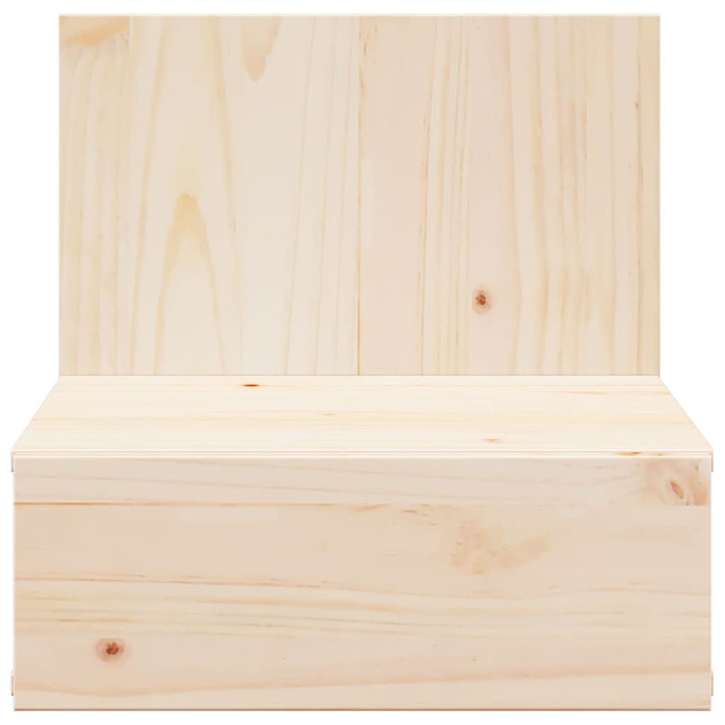 Nachttisch Braun 42 x 32.5 x 40 cm Massivholz Kiefer