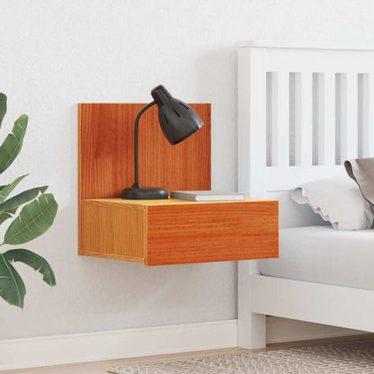 Nachttisch Wachsbraun 42 x 32.5 x 40 cm Massivholz Kiefer